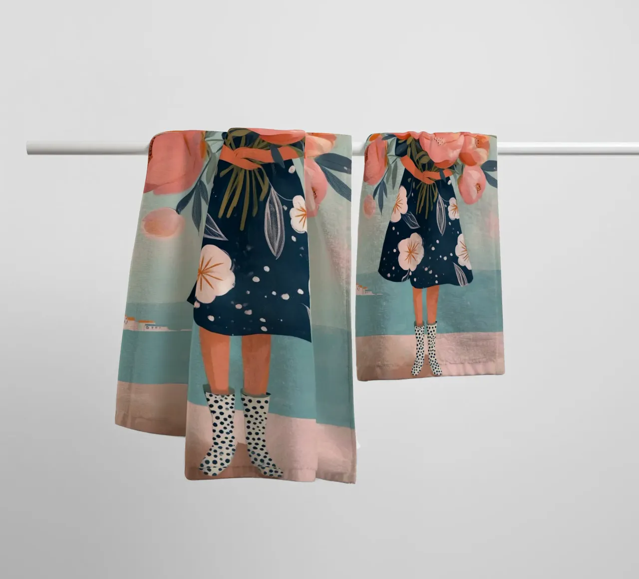 She Carried More Than the World Could Name asciugamano da bagno da Clara August