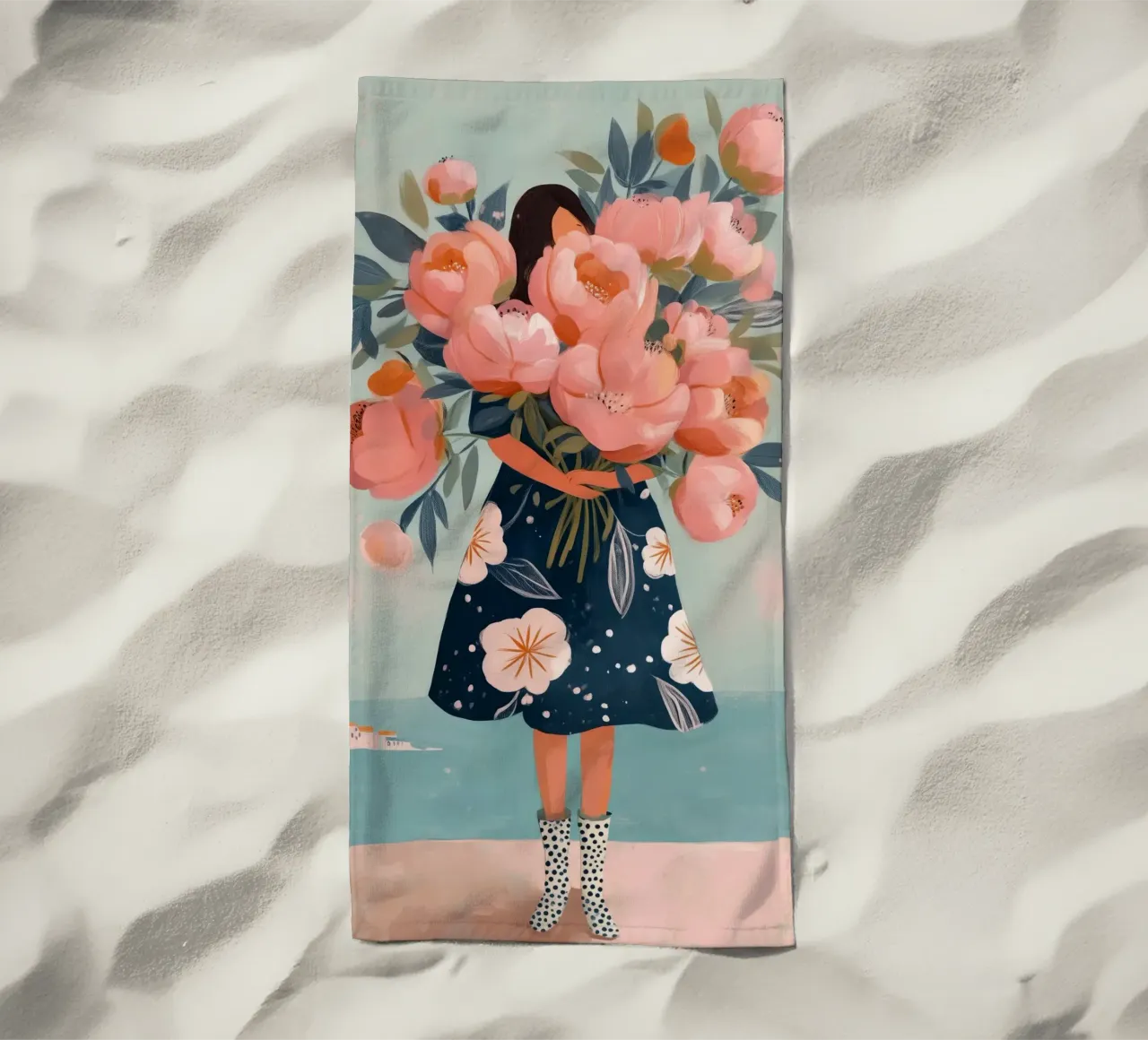 She Carried More Than the World Could Name strandhanddoek van Clara August