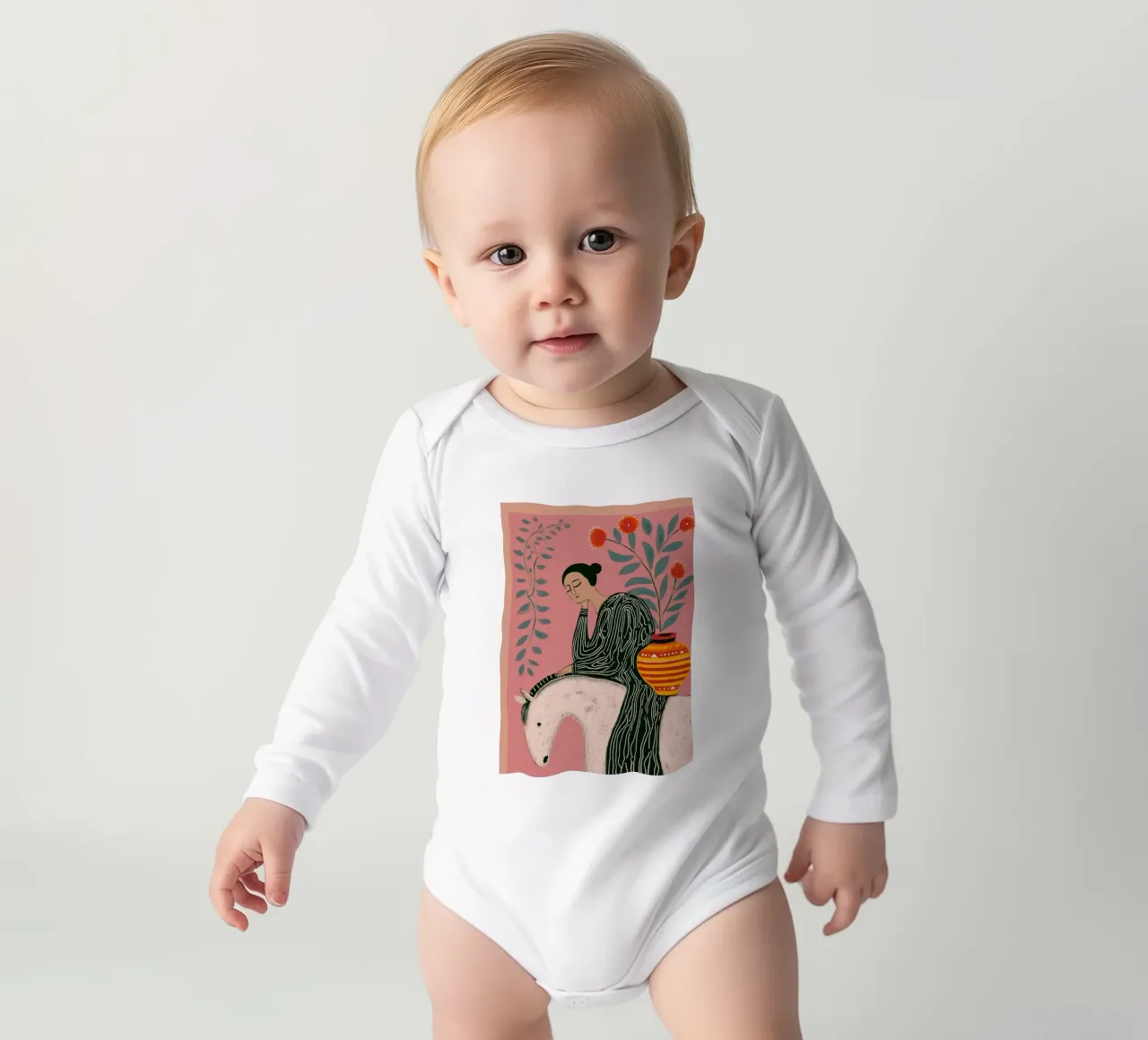 Not all who wander are lost Langarm Babybody von Clara August