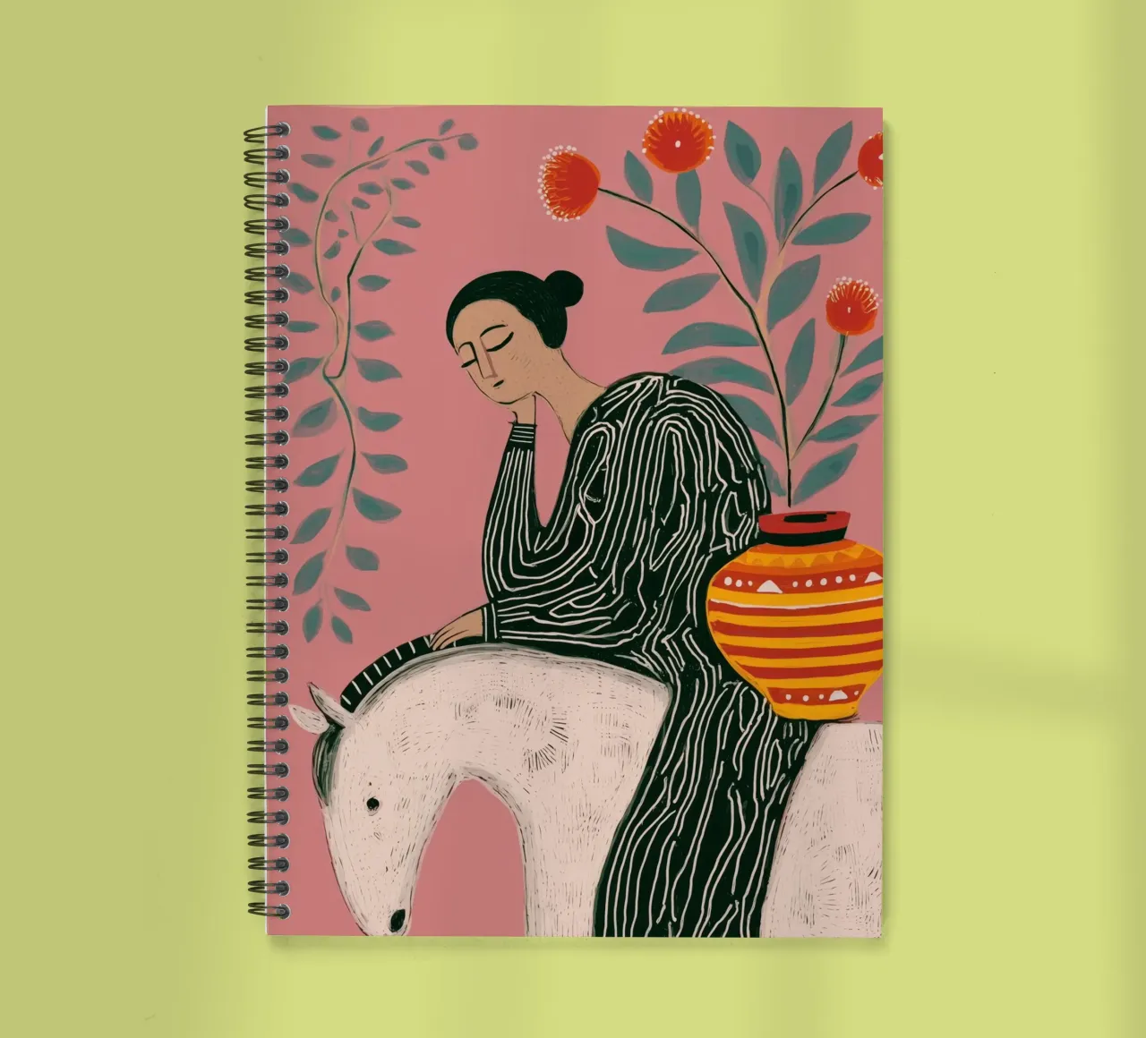Not all who wander are lost spiral notebook by Clara August
