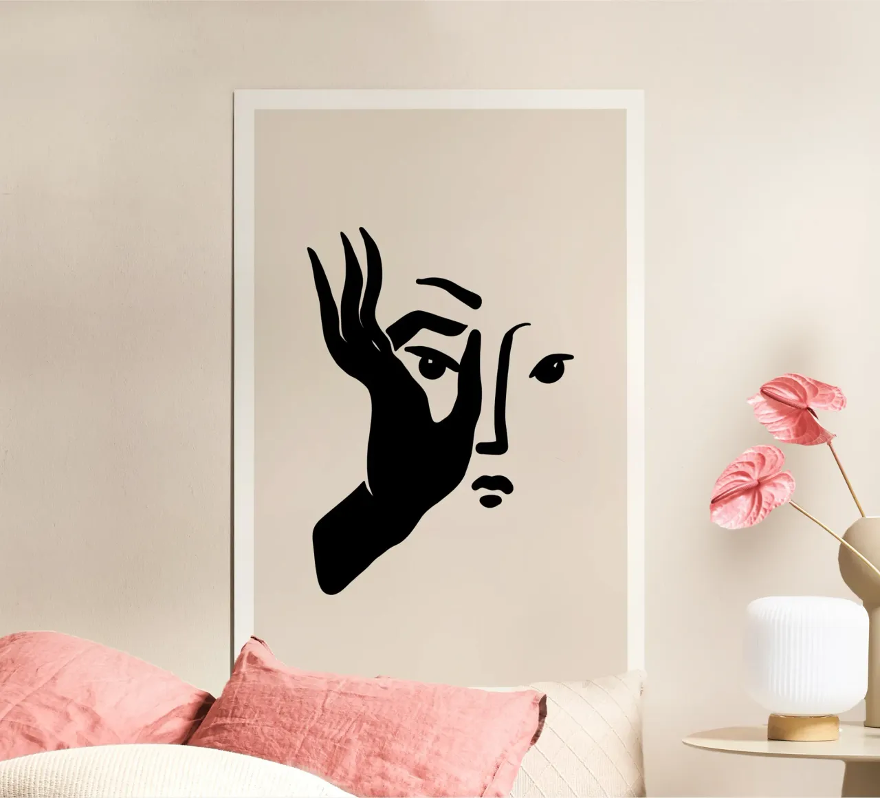 Look Closer poster con telaio in legno da treechild