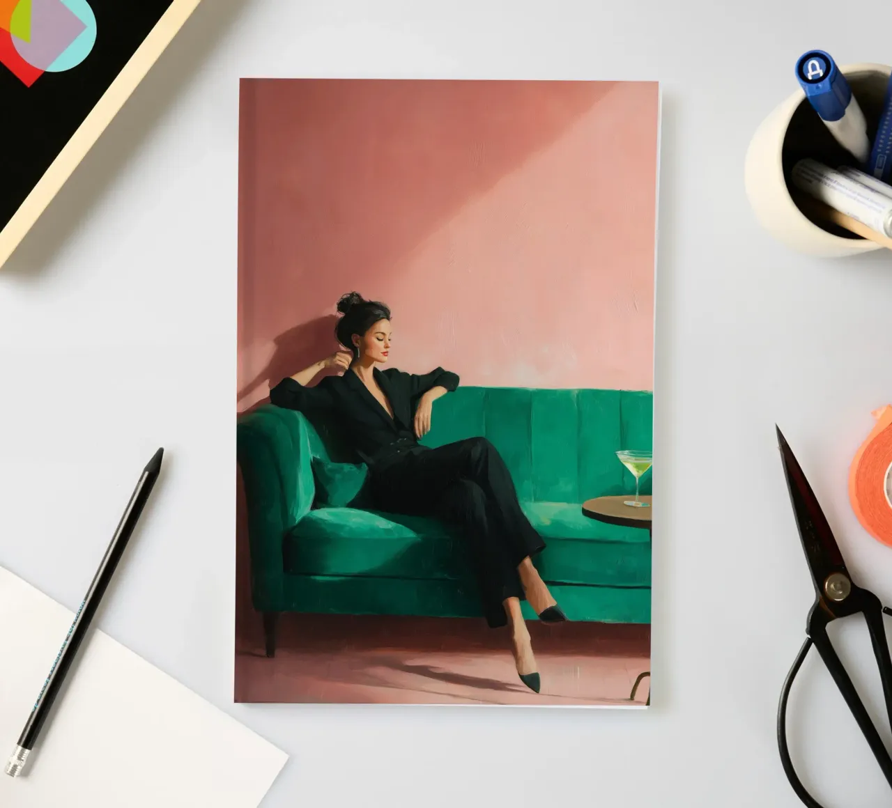 Velvet Pause I notebook by Clara August