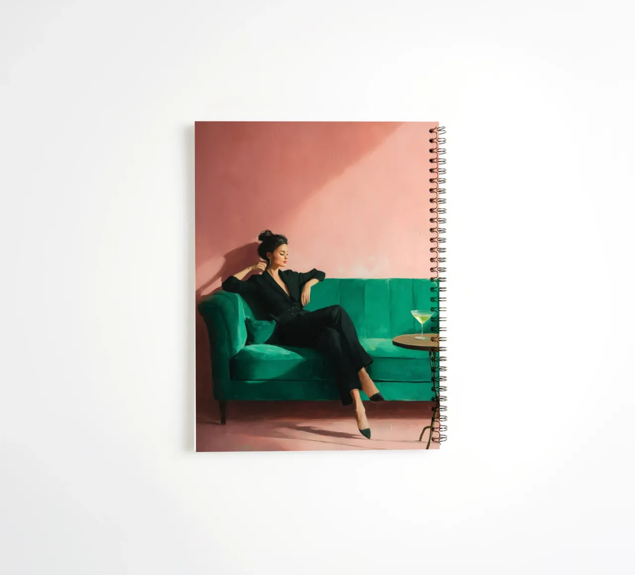 Velvet Pause I spiral notebook by Clara August