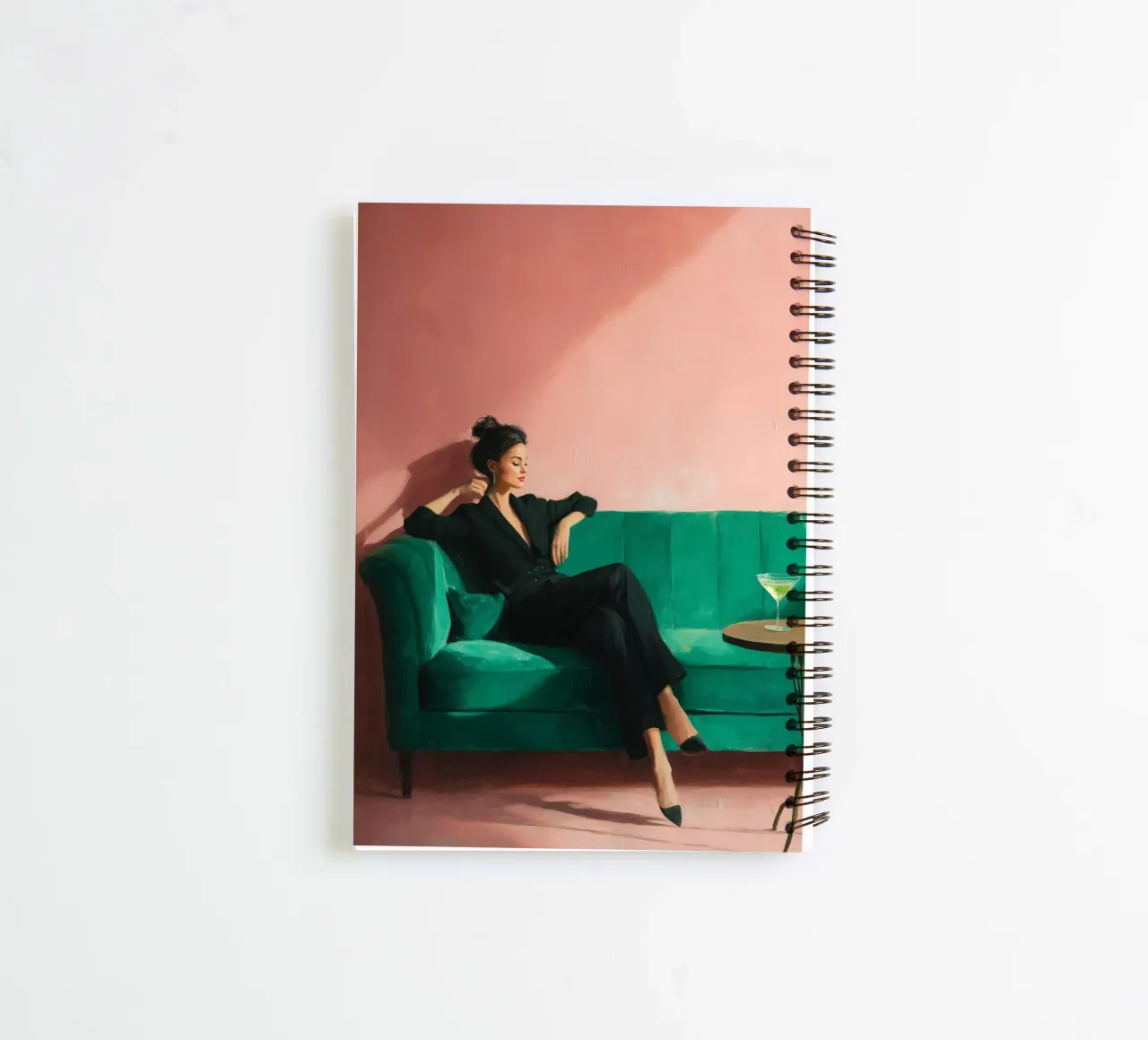 Velvet Pause I spiral notebook by Clara August