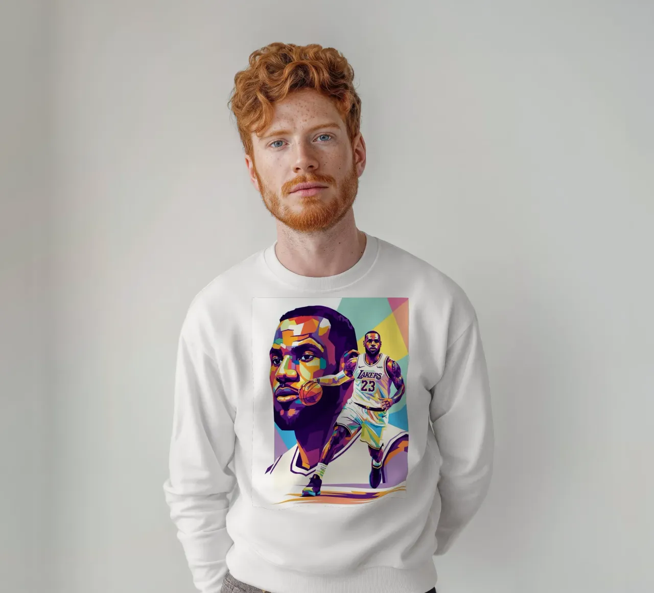 Lebron James-WPAP art style felpa da Hantamrata