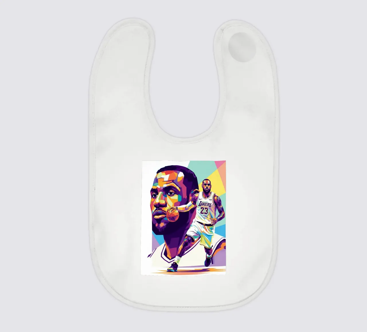 Lebron James-WPAP art style bavaglino da Hantamrata