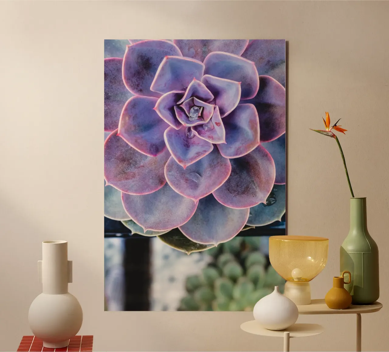 Simmetria in fiore alluminio dibond da StillVibe Home