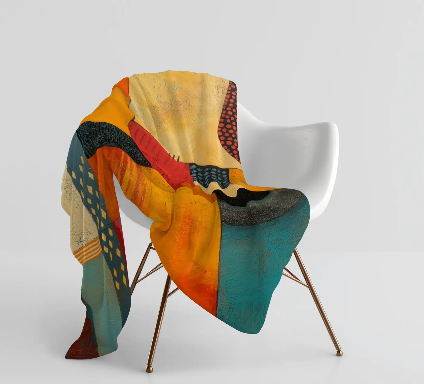 Abstract Afrika fleecedeken van Pictura