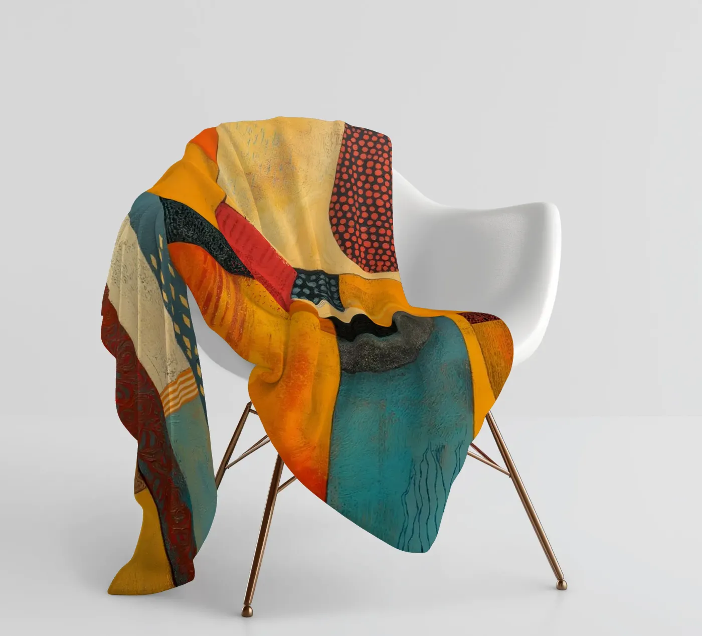 Abstract Afrika fleecedeken van Pictura