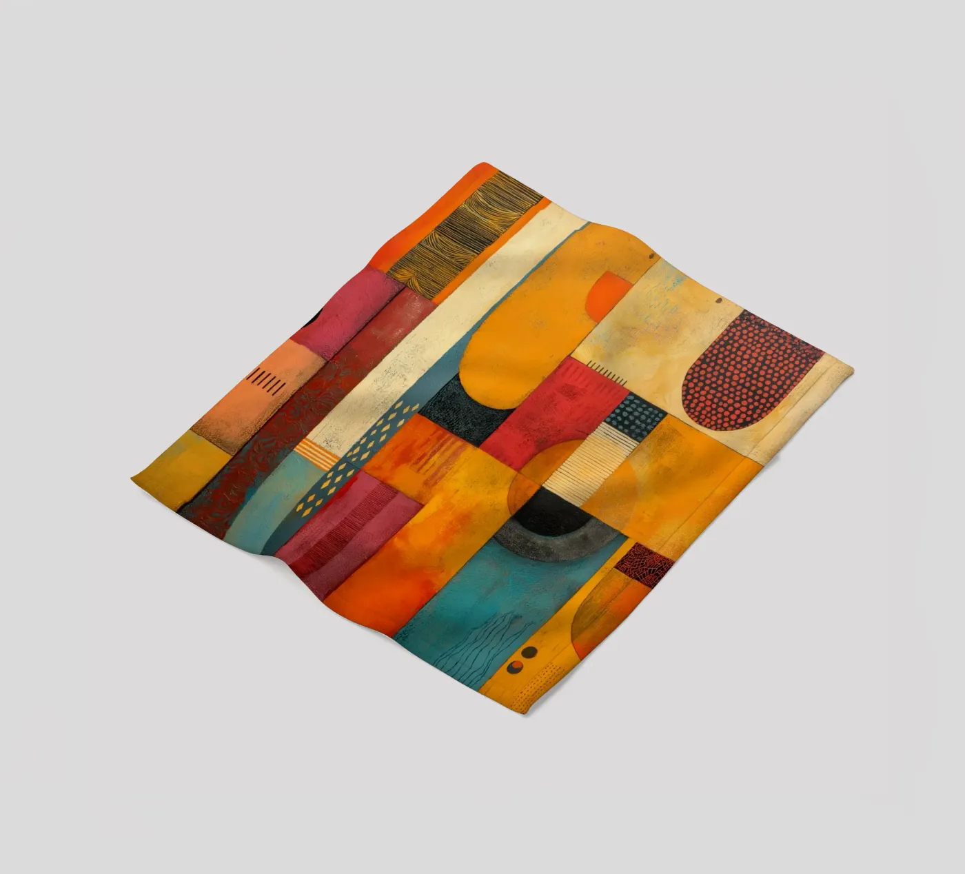 Abstract Afrika fleecedeken van Pictura