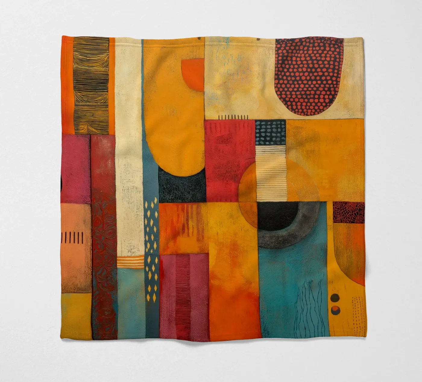 Abstract Afrika fleecedeken van Pictura