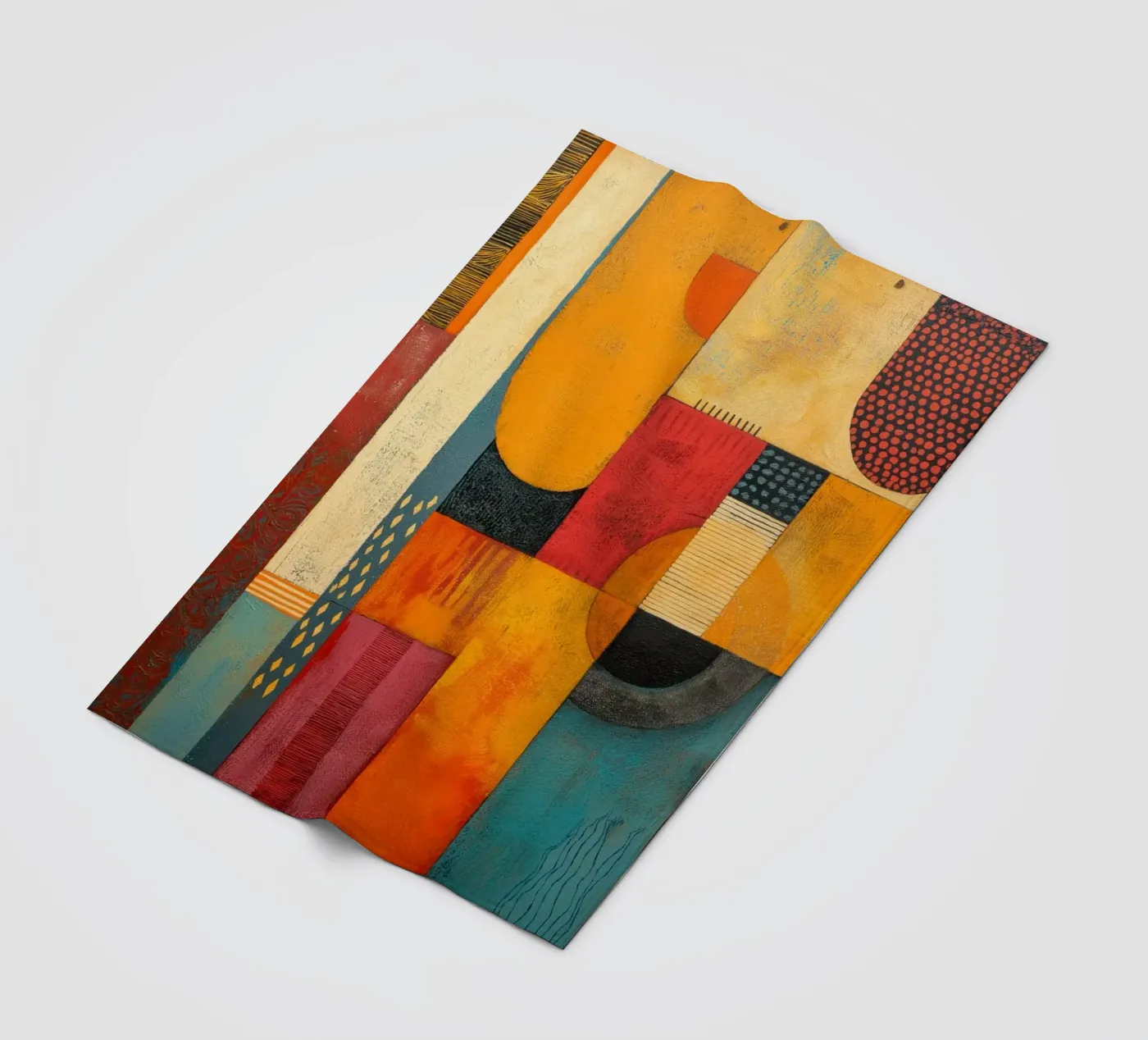 Abstract Afrika fleecedeken van Pictura