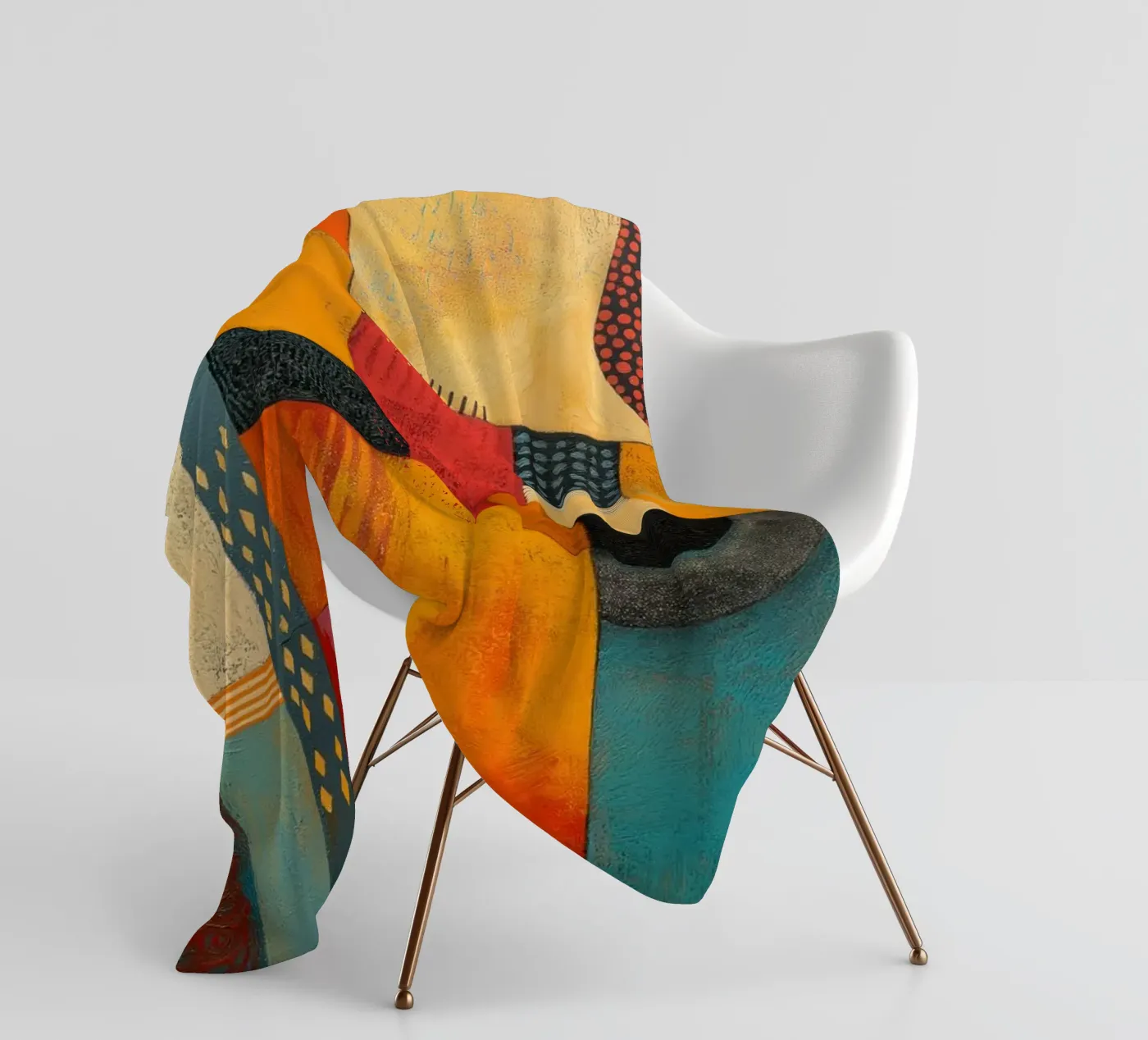 Abstract Afrika fleecedeken van Pictura