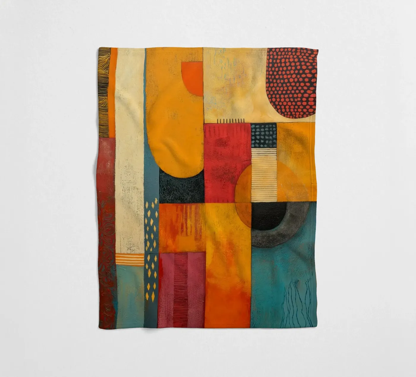 Abstract Afrika fleecedeken van Pictura
