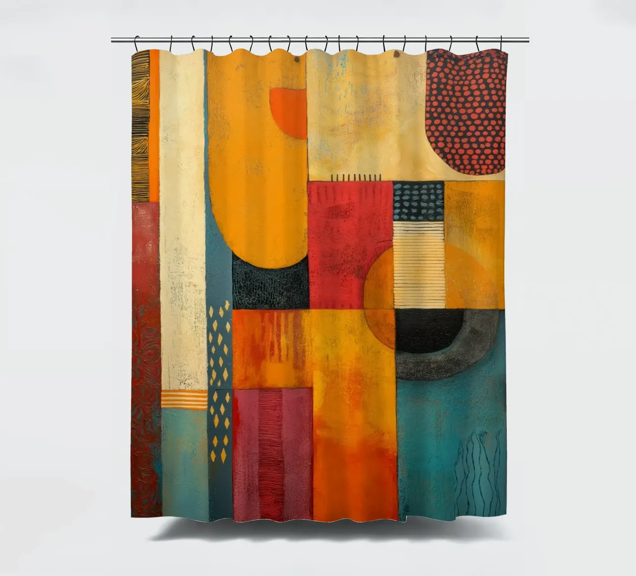 Abstract Afrika shower curtain by Pictura