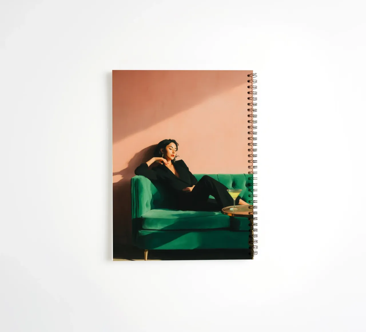 Velvet Pause II spiral notebook by Clara August