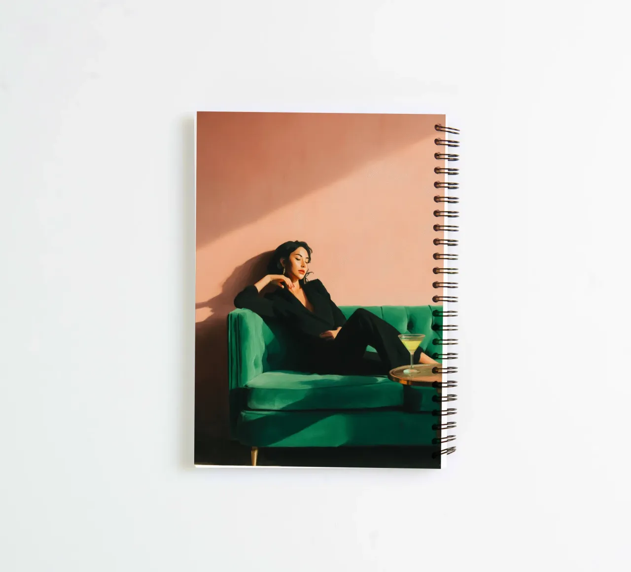Velvet Pause II spiral notebook by Clara August