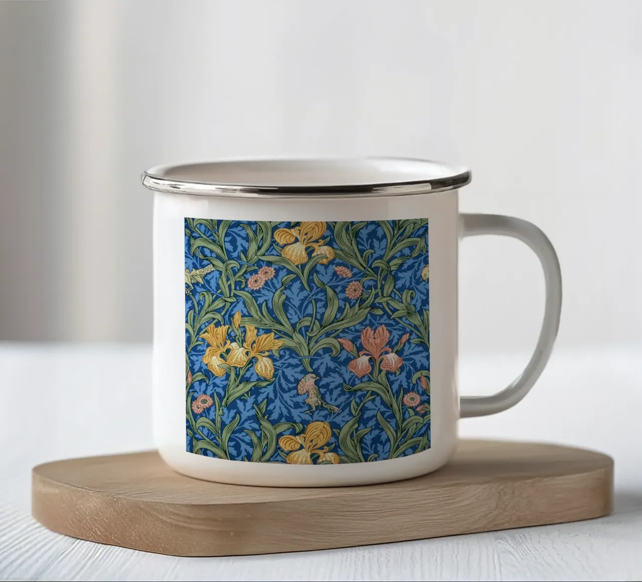 Iris tazza in smalto da lennytravers