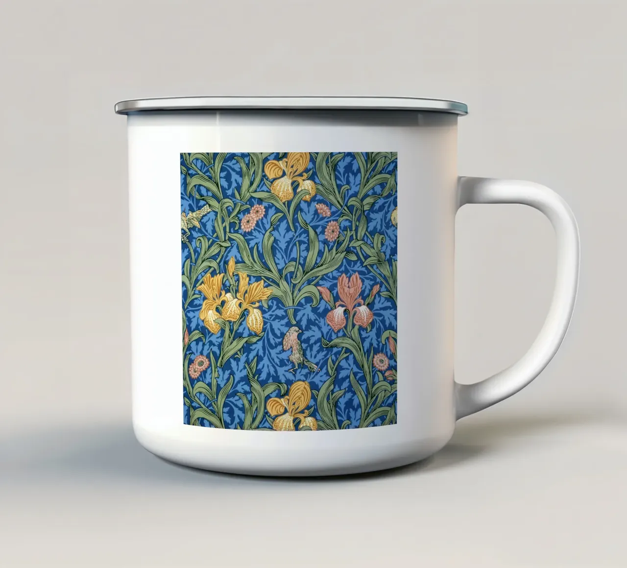 Iris tazza in smalto da lennytravers