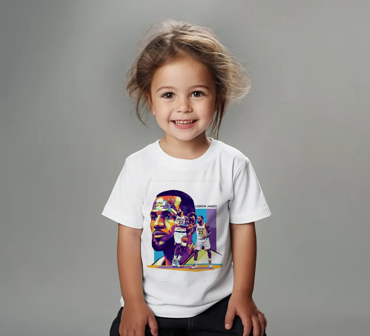 Lebron James-WPAP art style 2 t-shirt bambini da Hantamrata