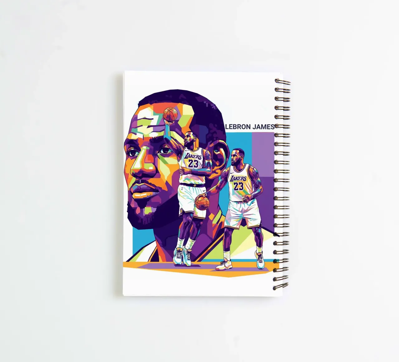 Lebron James-WPAP art style 2 diario ad anelli da Hantamrata