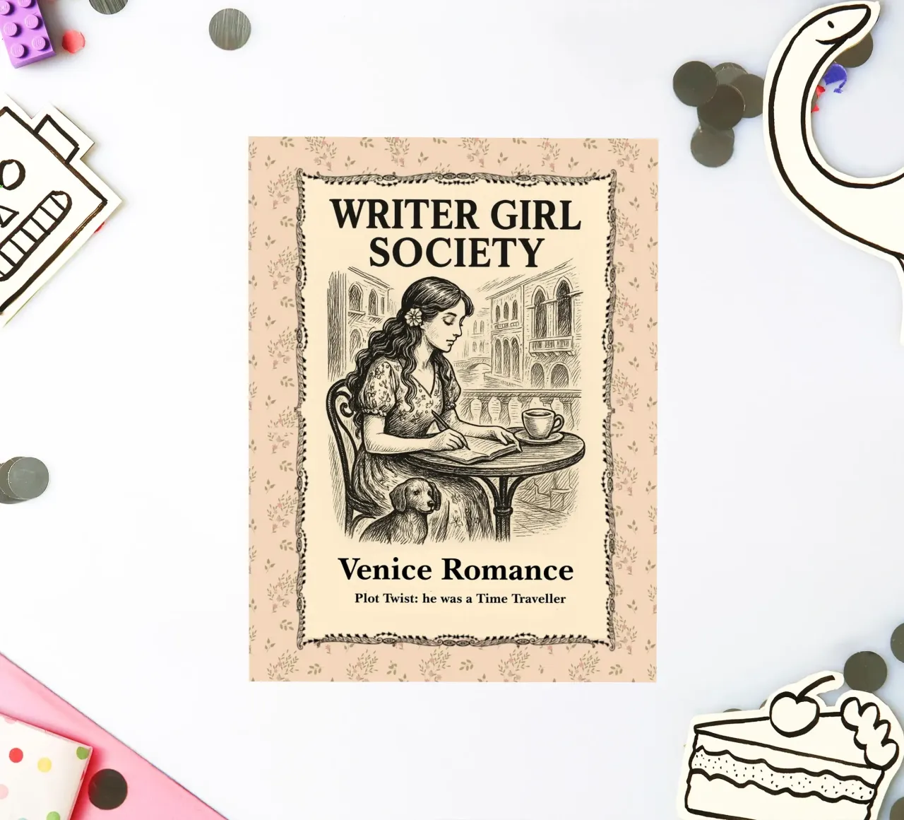 Writer Girls Society: Venice Romance sticker by Taika Tori Art