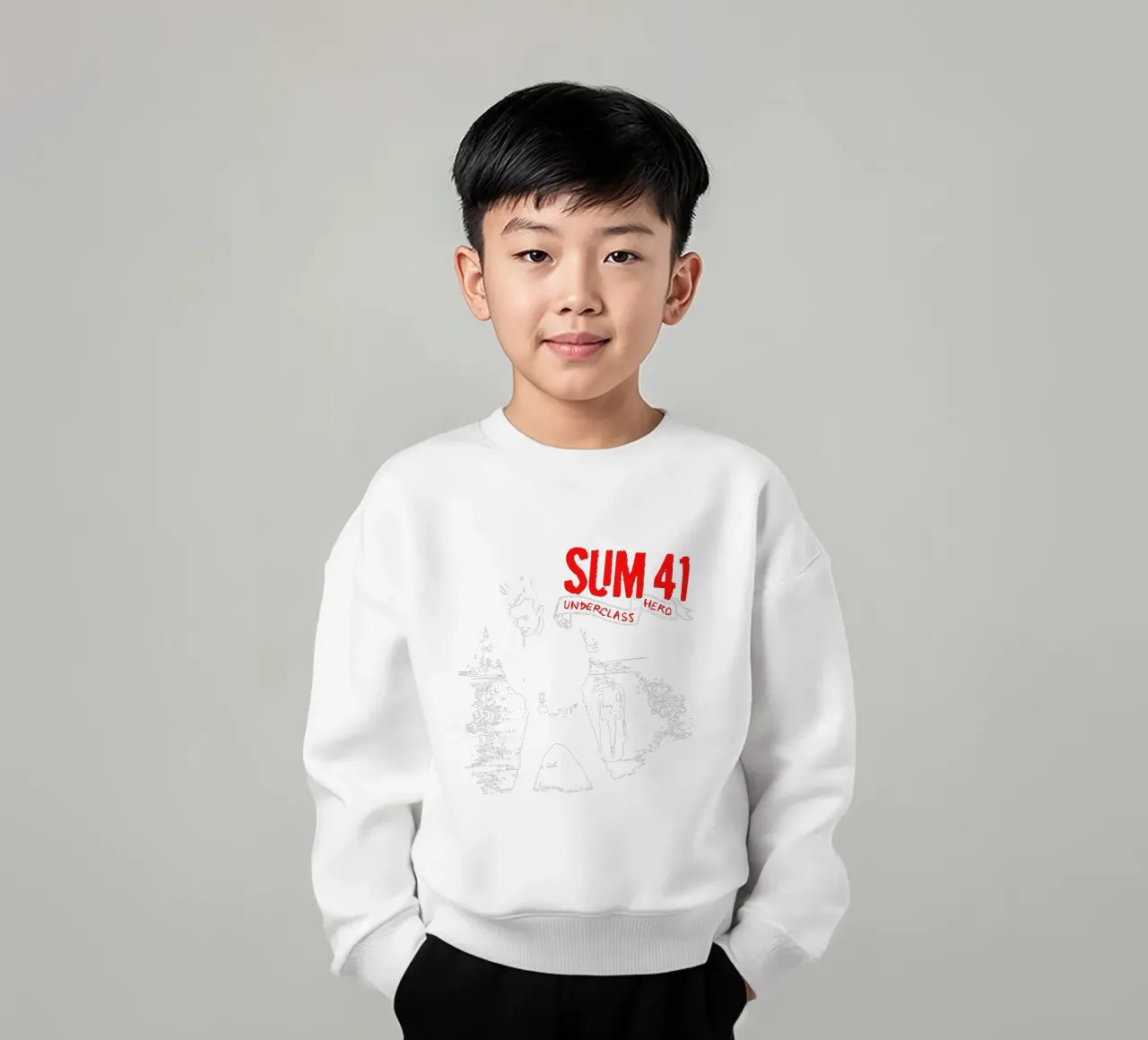 Felpa classica Underclass Hero by SUM 41 felpa bambino da chasersonlyapparel
