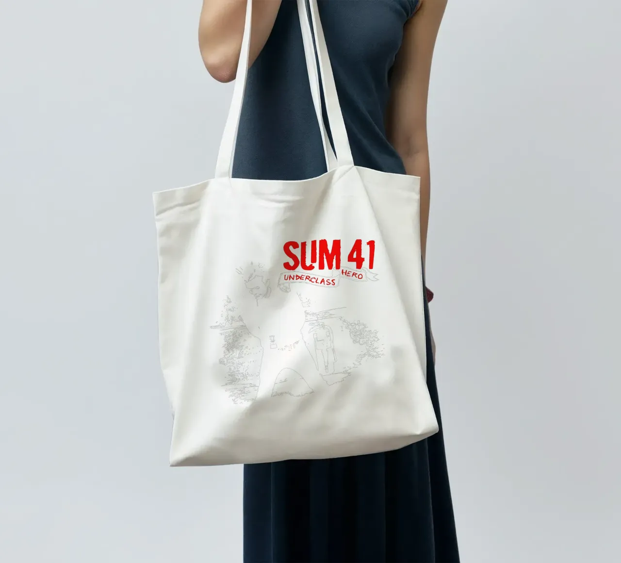 Felpa classica Underclass Hero by SUM 41 borsa in juta da chasersonlyapparel