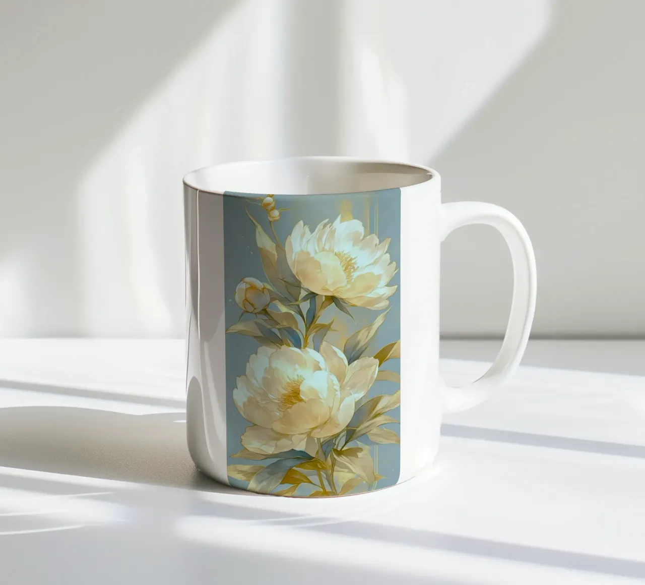 flowers peonies tazza in ceramica da Histrol