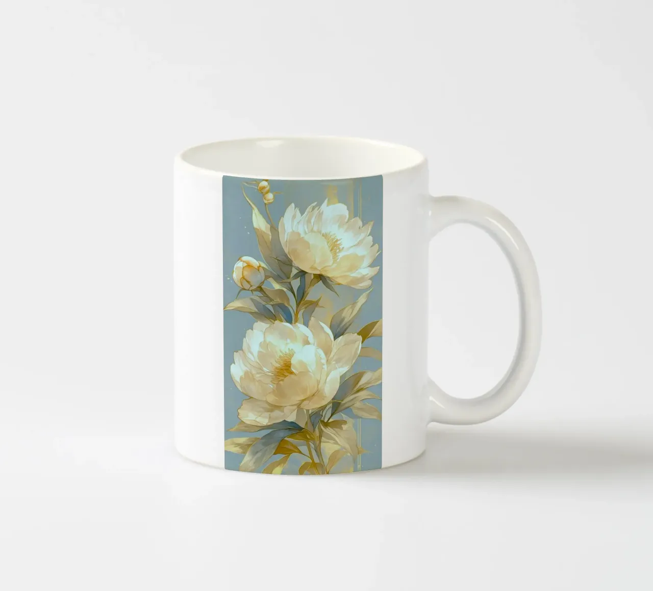 flowers peonies tazza in ceramica da Histrol