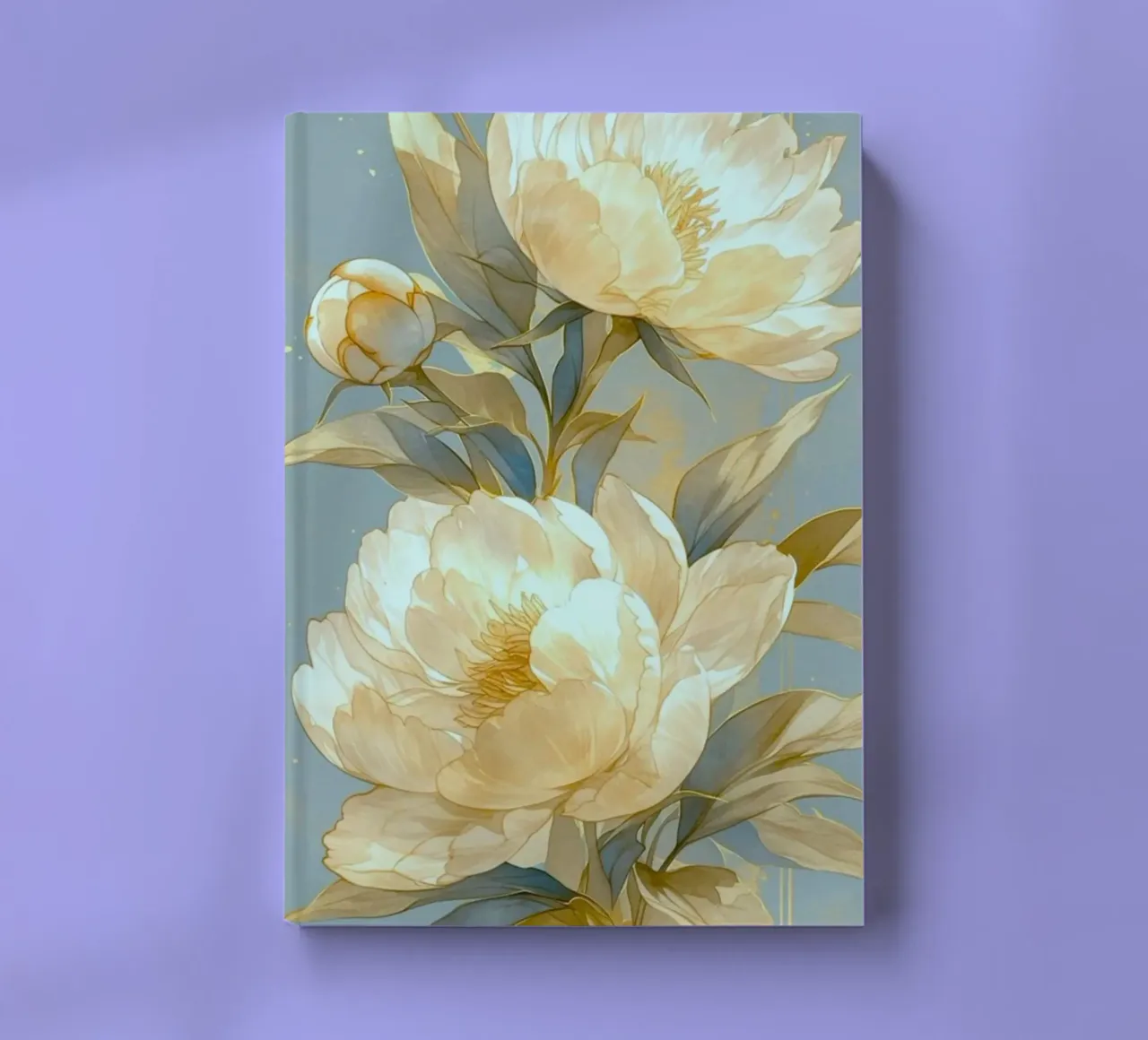 flowers peonies notebook by Histrol