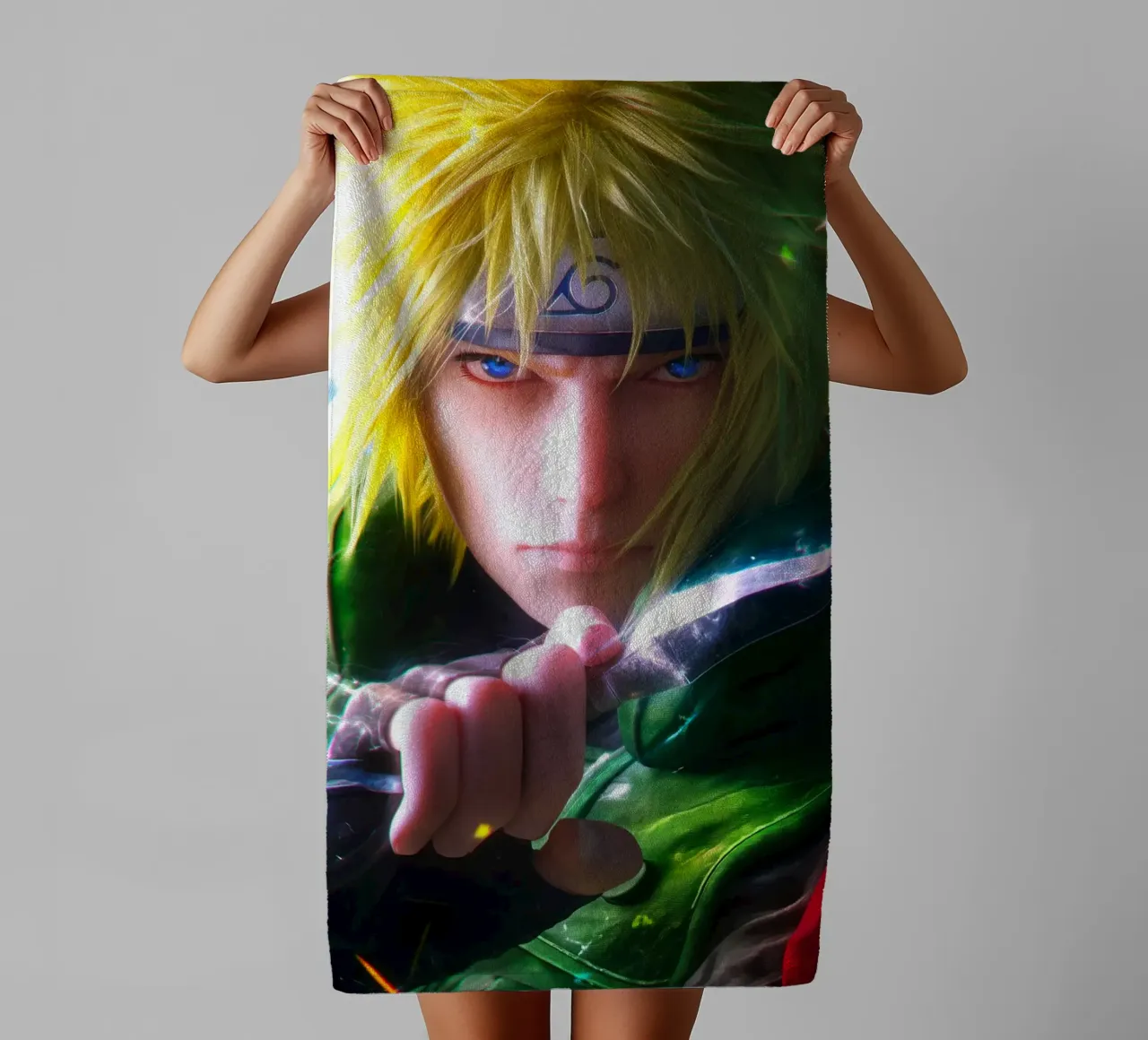 Minato Naruto Anime towel by Fleur de Lys