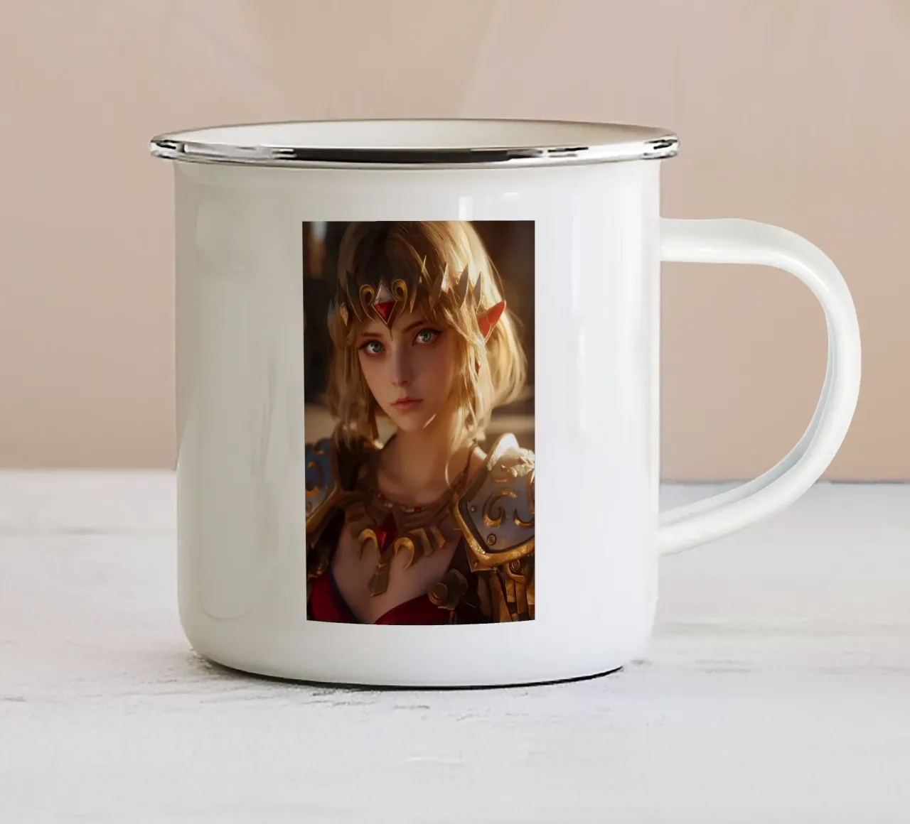 Principessa Zelda tazza in smalto da Fleur de Lys