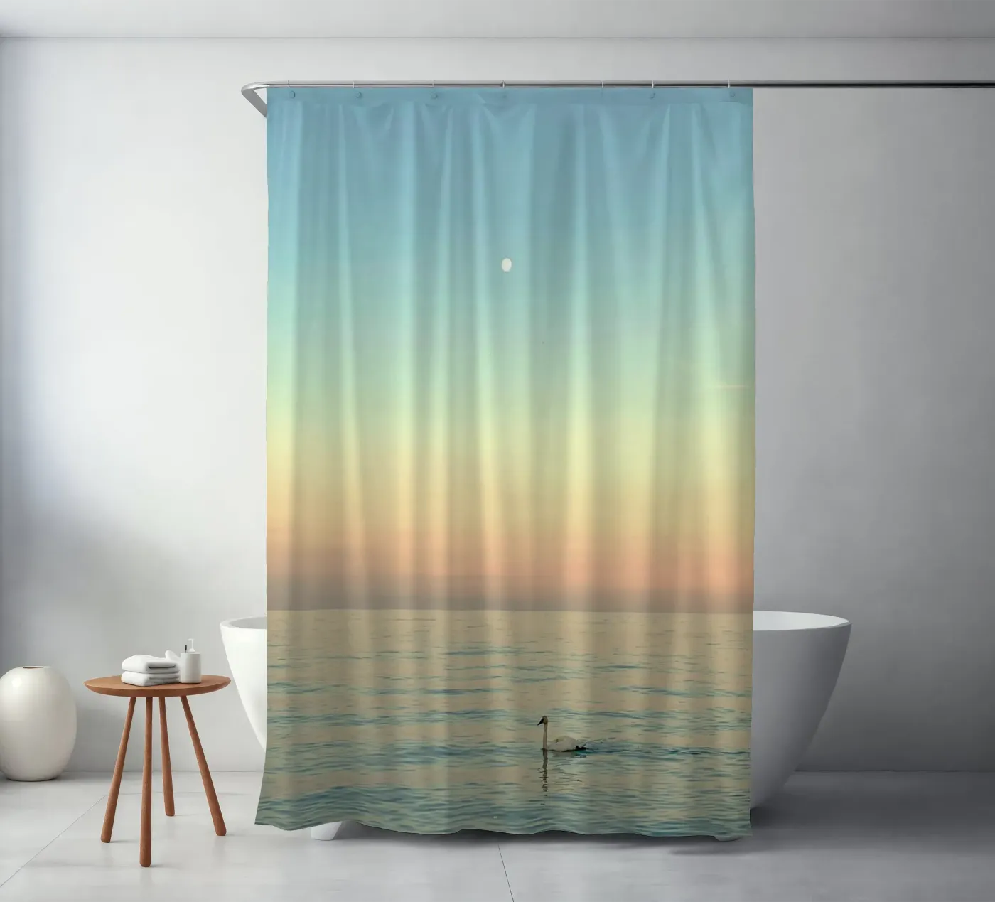 reflection serenity Duschvorhang von prindy