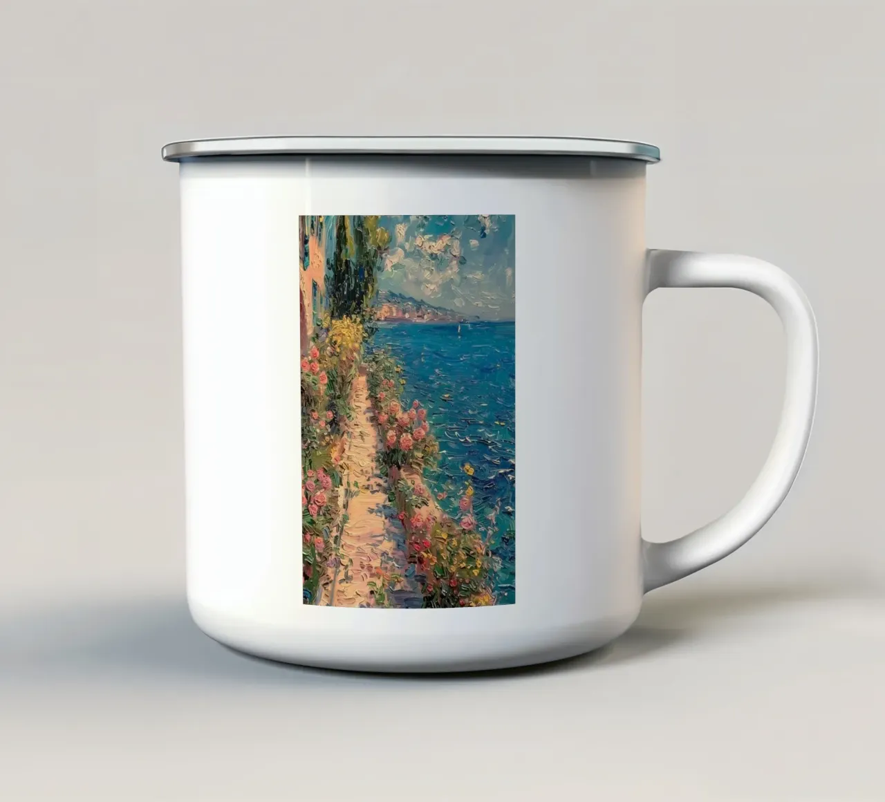 foliage sunny tazza in smalto da prindy