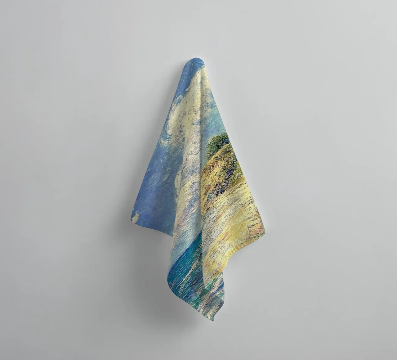 waves cliff asciugamano da bagno da prindy