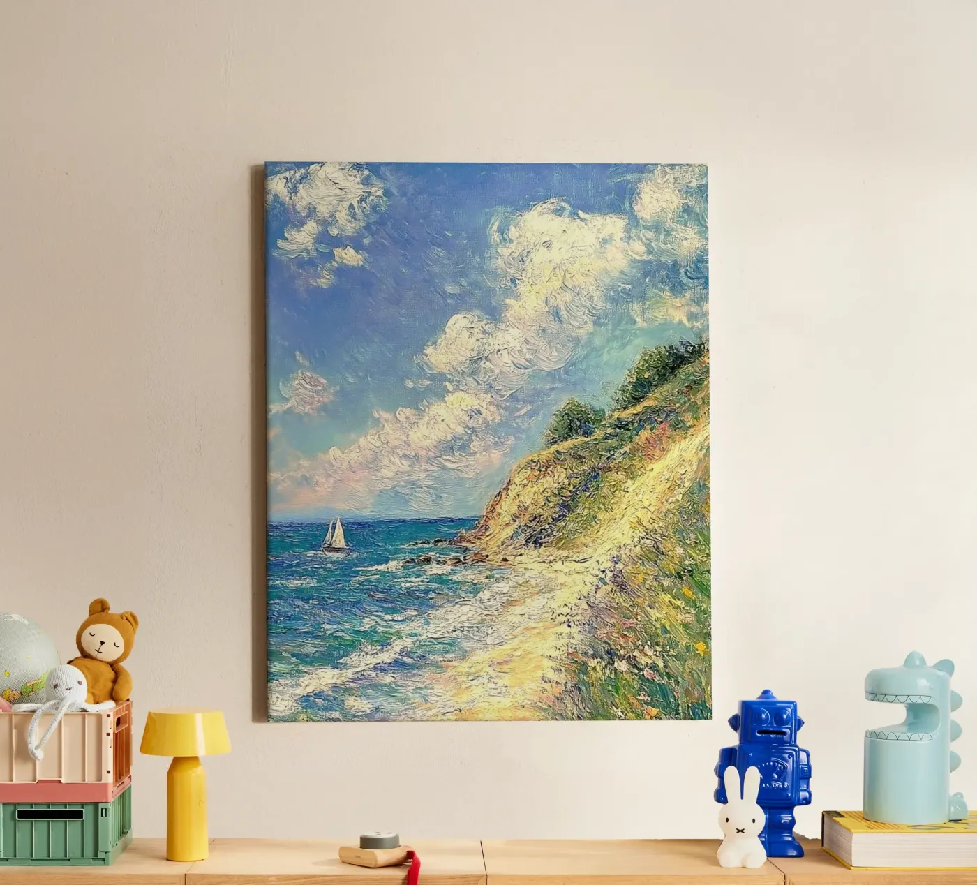 waves cliff tela da prindy