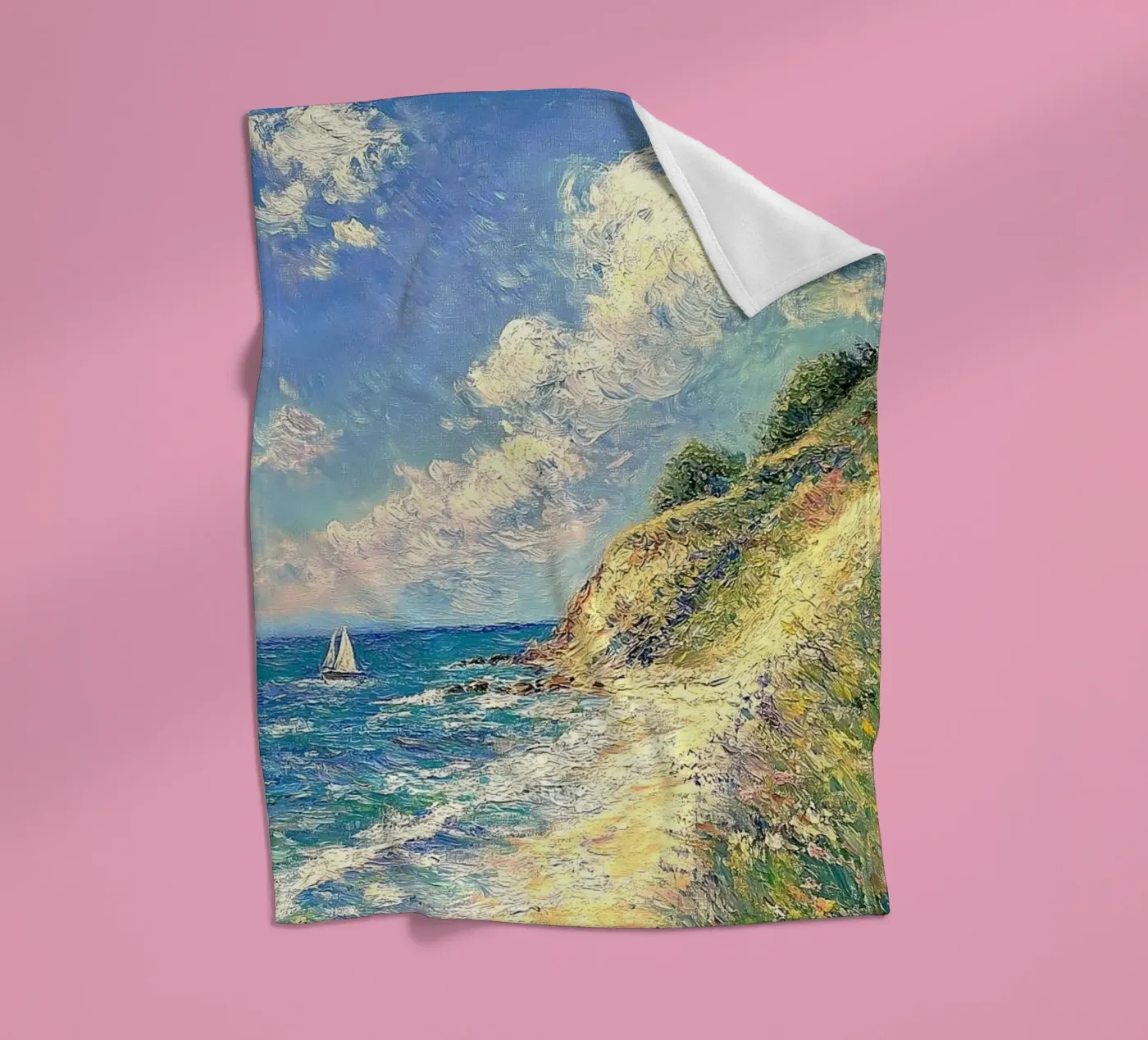 waves cliff coperta in pile da prindy