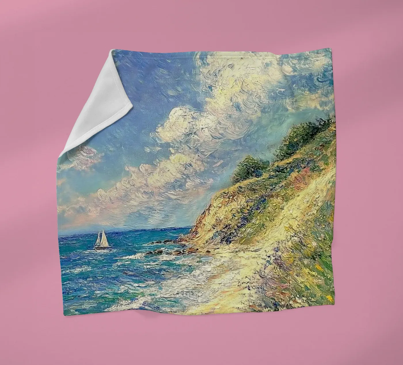 waves cliff coperta in pile da prindy