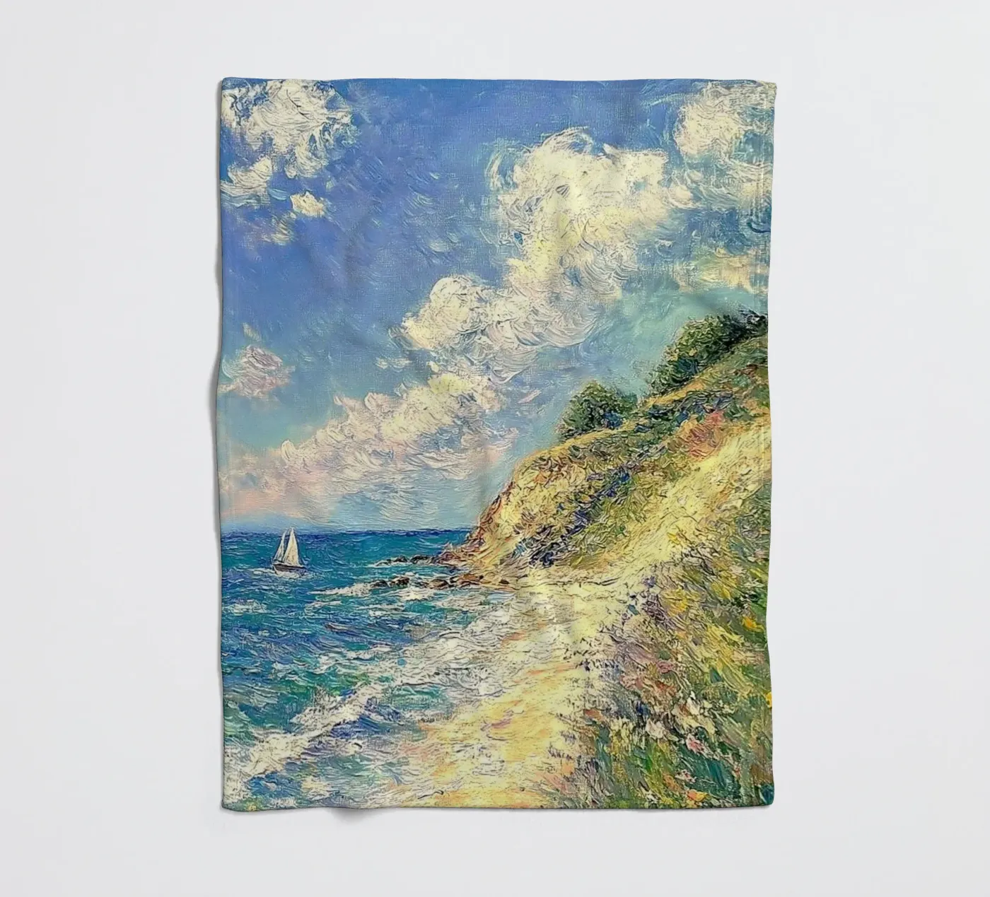 waves cliff coperta in pile da prindy