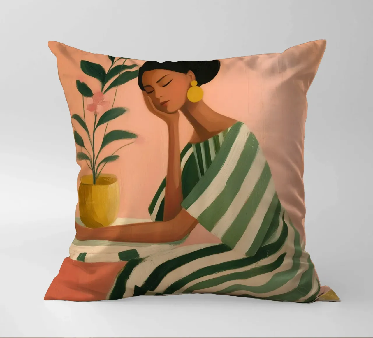 Dreaming Between Petals and Patterns cuscino da Clara August