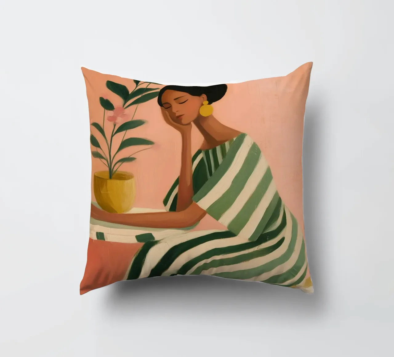 Dreaming Between Petals and Patterns cuscino da Clara August