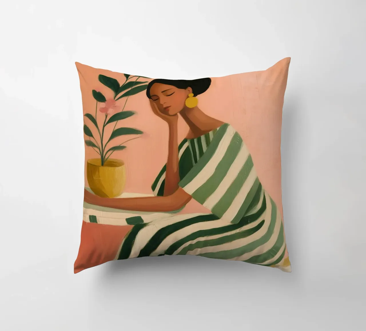 Dreaming Between Petals and Patterns cuscino da Clara August