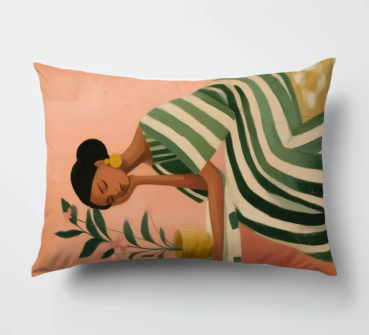 Dreaming Between Petals and Patterns cuscino da Clara August