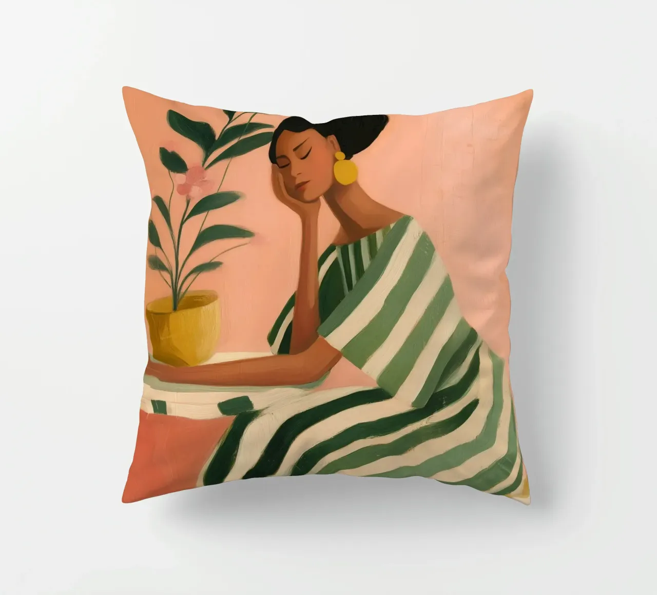 Dreaming Between Petals and Patterns cuscino da Clara August