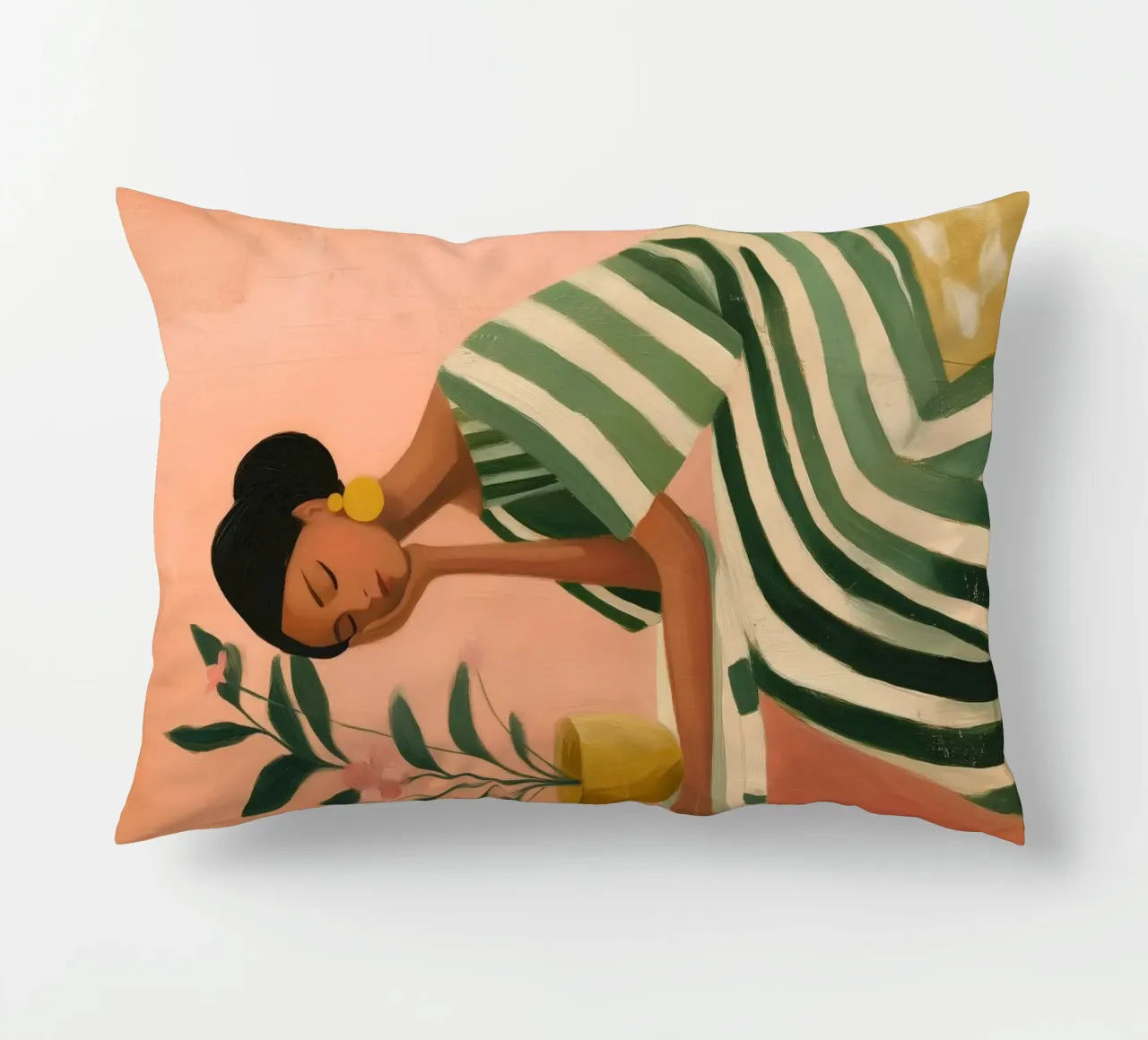 Dreaming Between Petals and Patterns cuscino da Clara August