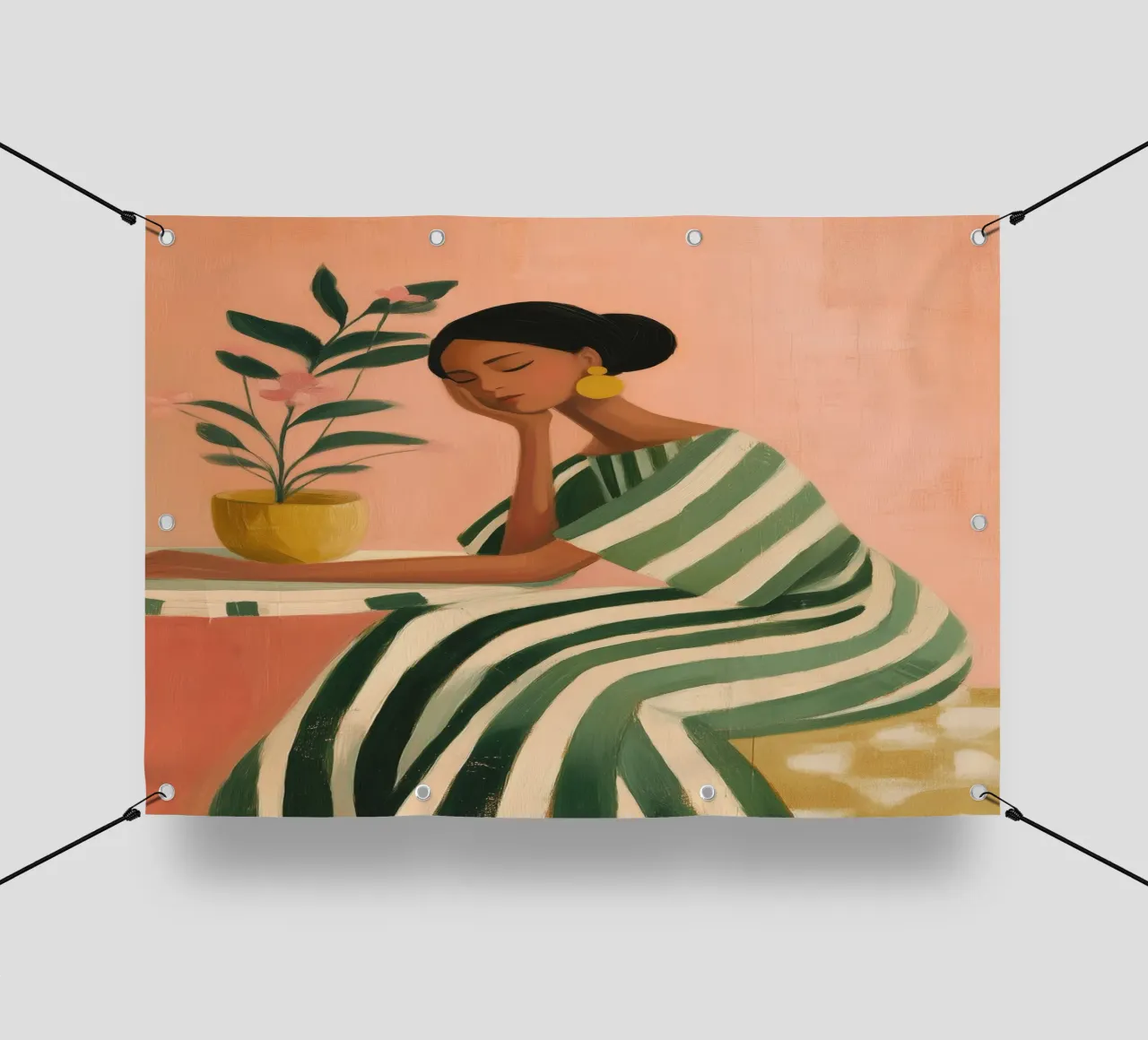 Dreaming Between Petals and Patterns telo in pvc da Clara August