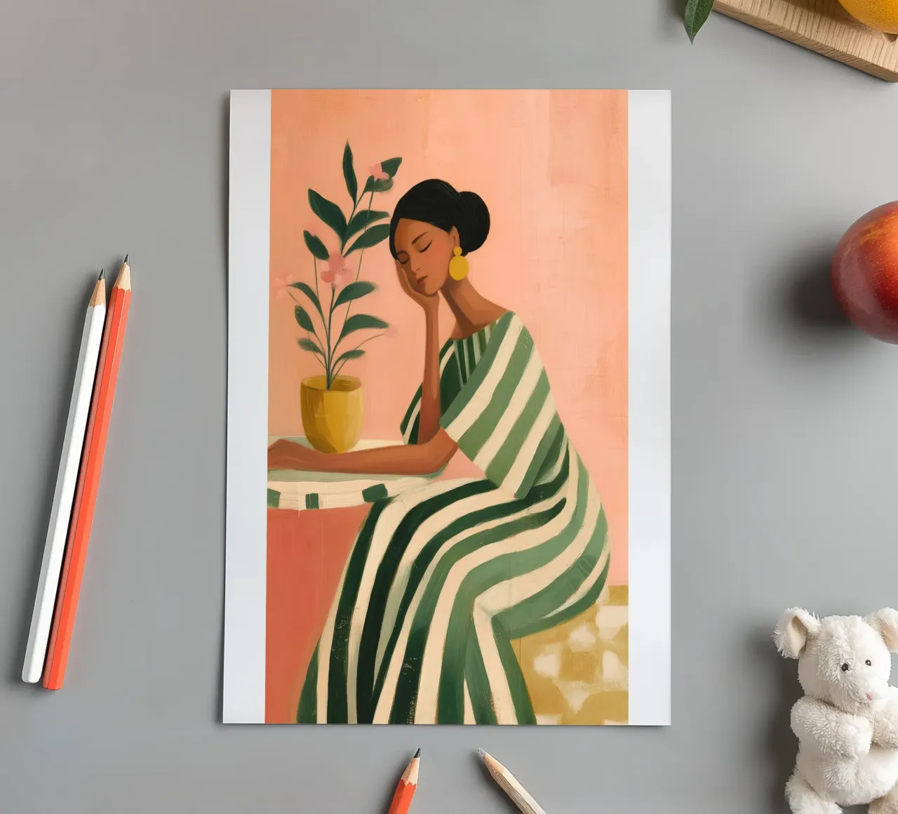 Dreaming Between Petals and Patterns foglio adesivo da Clara August