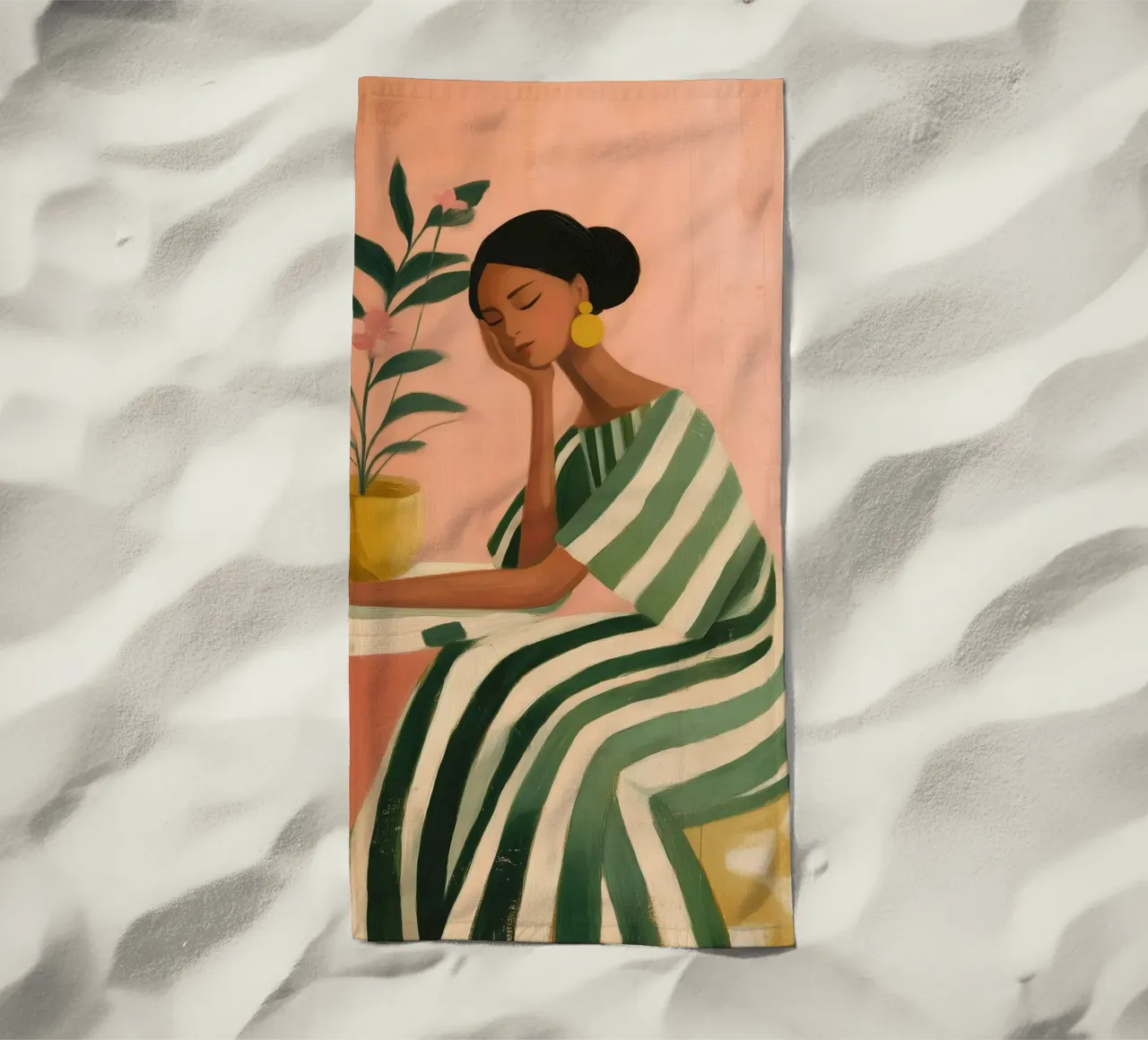 Dreaming Between Petals and Patterns telo mare da Clara August