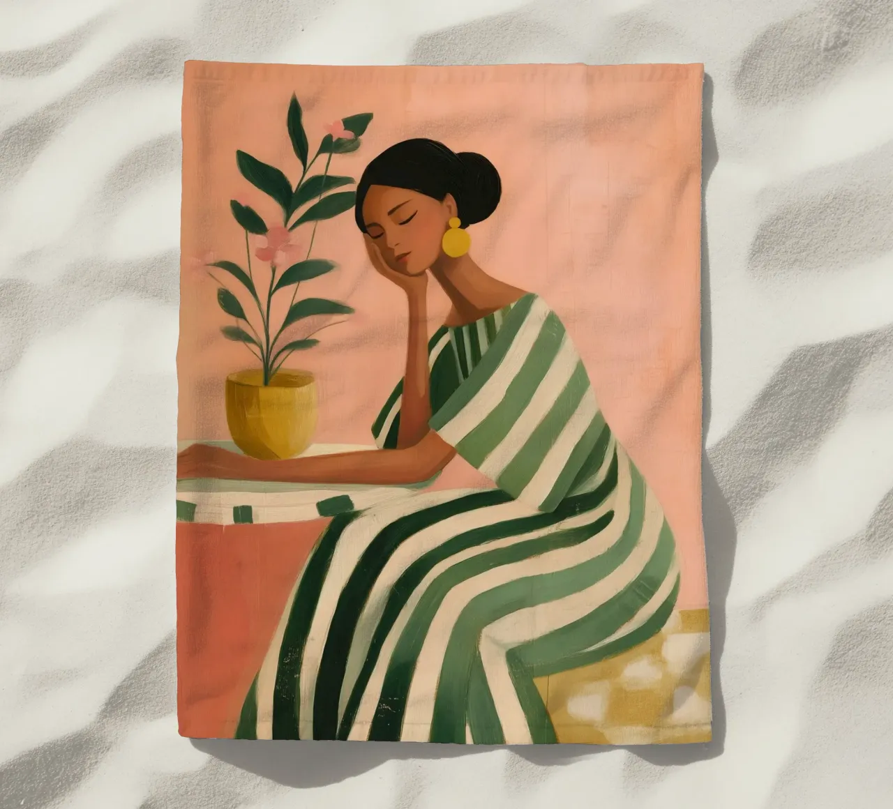 Dreaming Between Petals and Patterns telo mare da Clara August